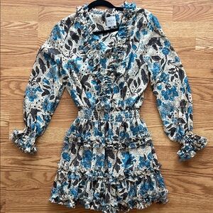 Floral Ruffle Long Sleeve Dress